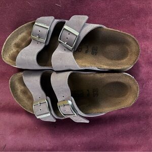 Lavender Birkenstock Platform Sandals, size 40